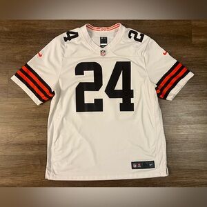 Cleveland Browns Football Jersey Mens XL White NFL Nike Nick Chubb 24 1946 A11
